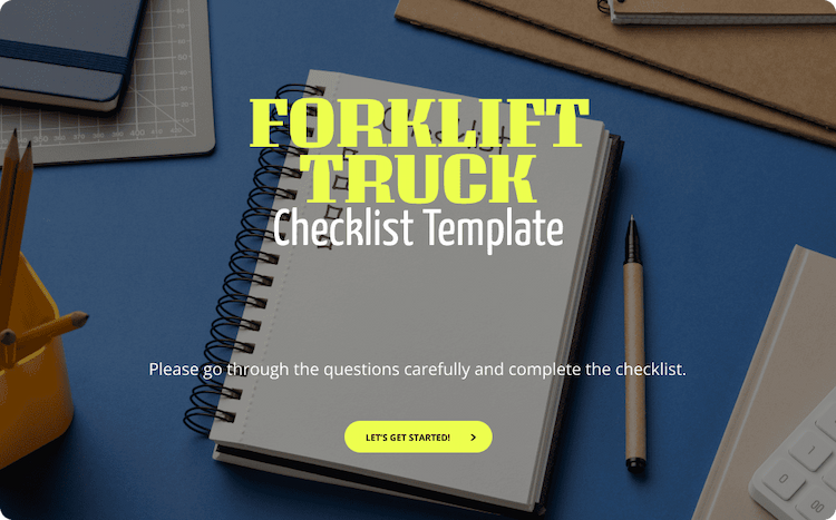 Forklift Truck Checklist Template