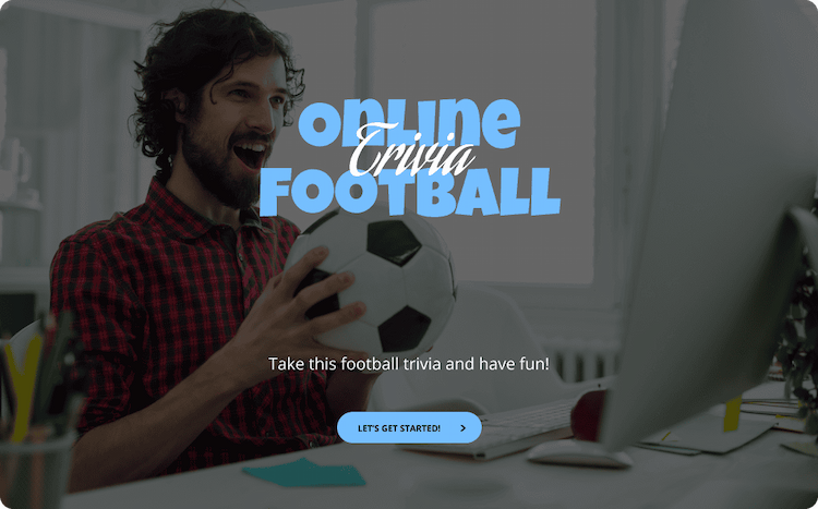 Online Football Quiz Template