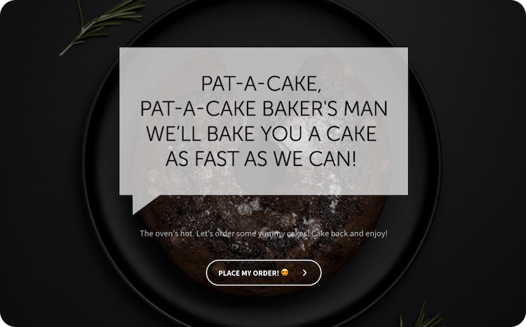 Cake Order Form Template
