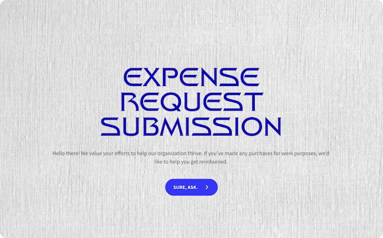 Expense Request Form Template