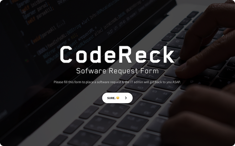 Software Request Form Template