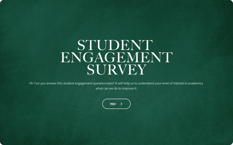 Student Engagement Survey Template