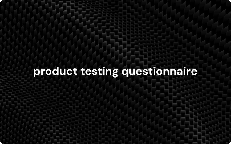 Product Testing Survey Template