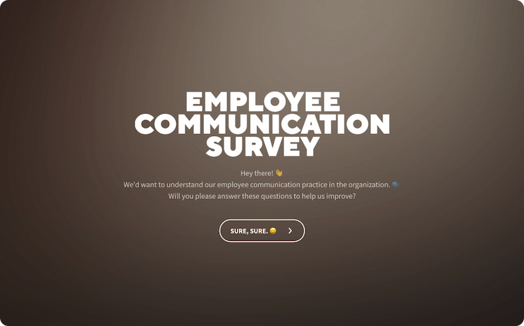 Employee Communication Survey Template