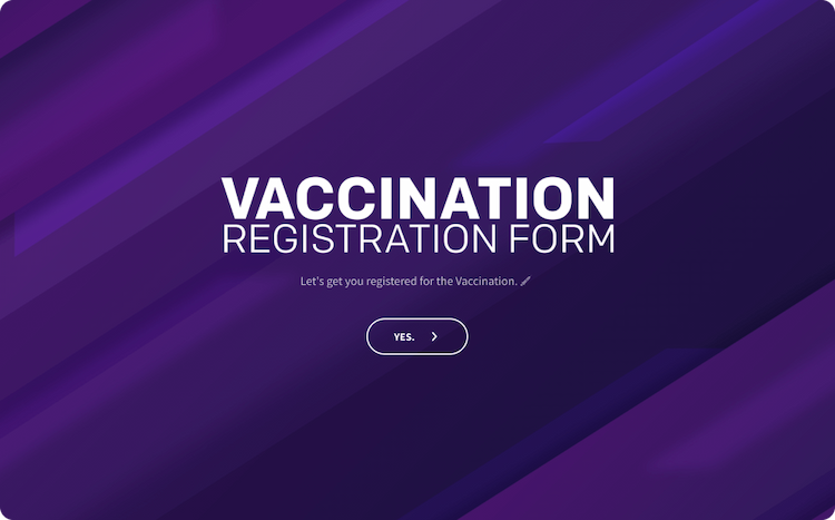 Vaccination Registration Form Template