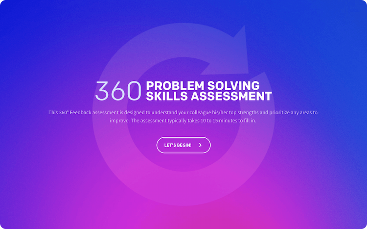 360 Problem Solving Competency Assessment Template