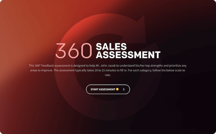 360 Sales Assessment Survey Template