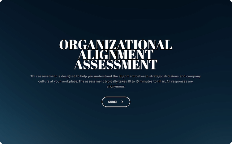 Organizational Alignment Survey Template