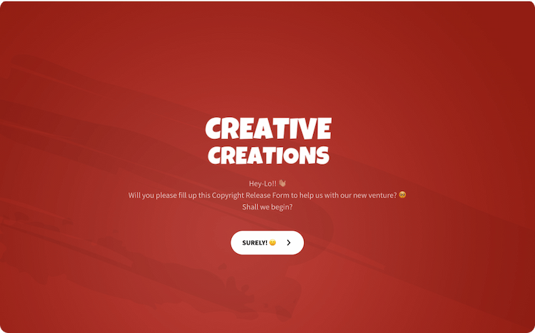 Copyright Release Form Template