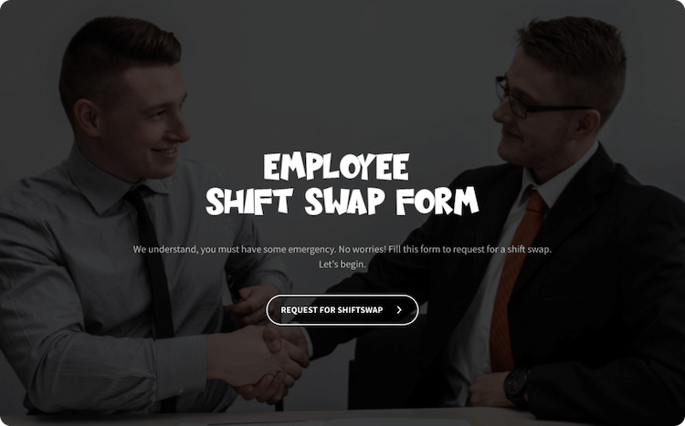 Employee Shift Swap Form Template