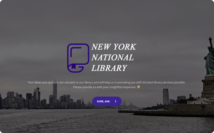 Library Survey Template