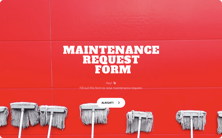 Hotel Maintenance Request Form Template