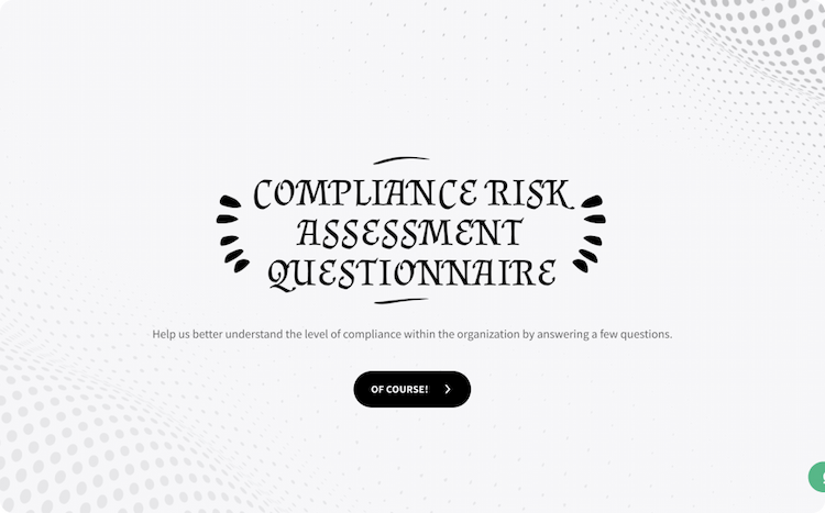 Compliance Risk Assessment Questionnaire Template