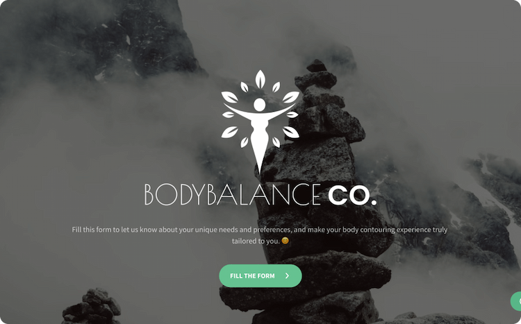 Body Contouring Client Intake Form Template