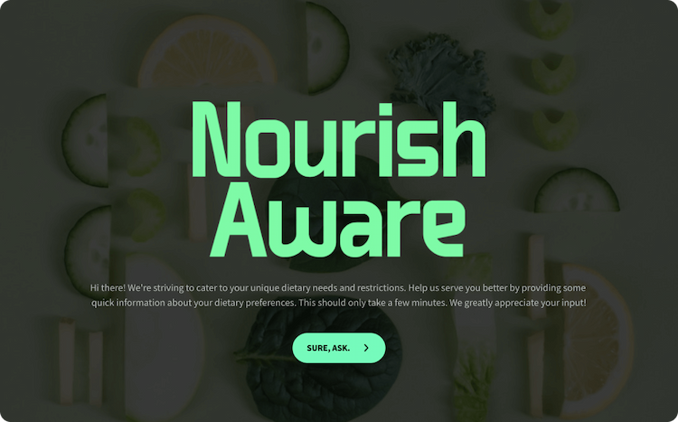 Dietary Restrictions Form Template