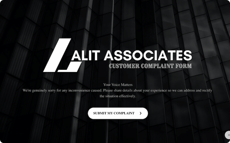 Customer Complaint Form Template