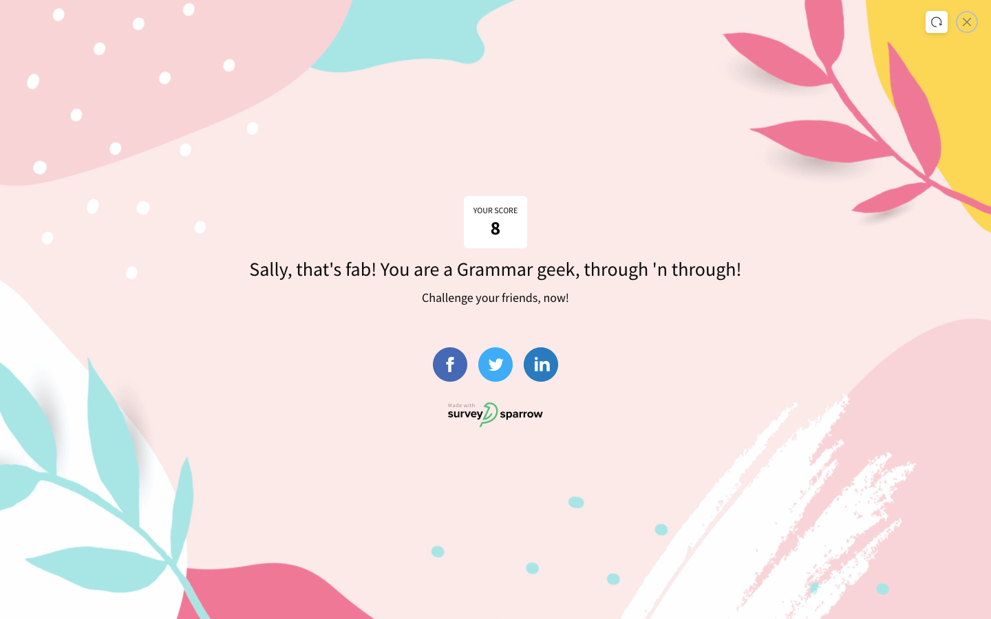 Score-Based Thank You Pages Create score-based, personalized Thank you pages for respondents and personalize the overall experience.
