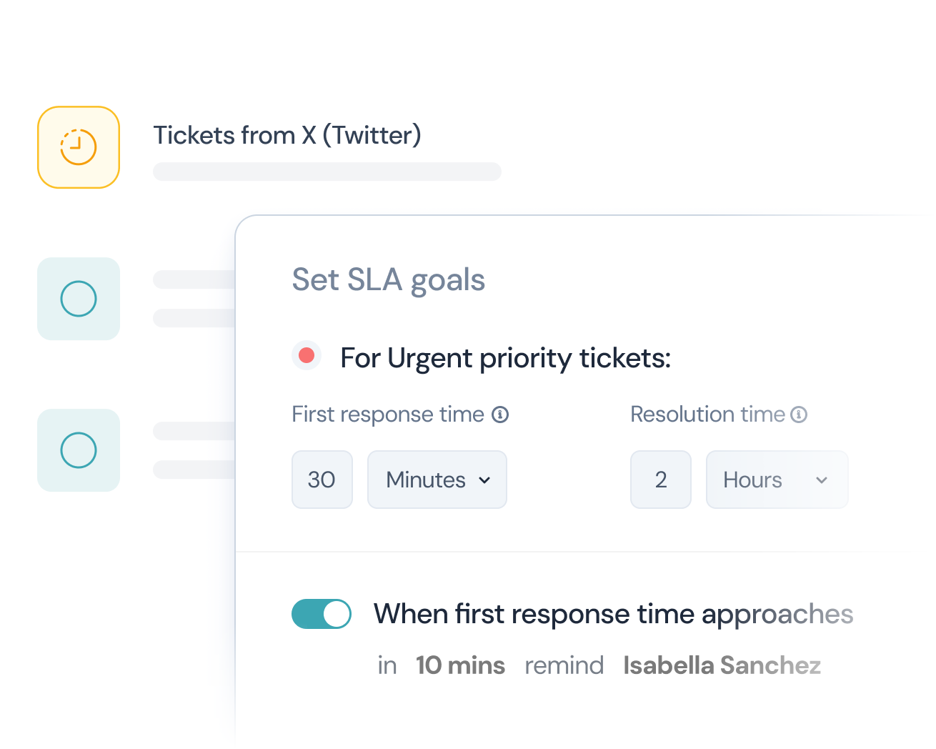 SLA and assignment rules