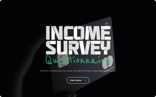 Income Survey Questionnaire Template Income Survey Questionnaire Template