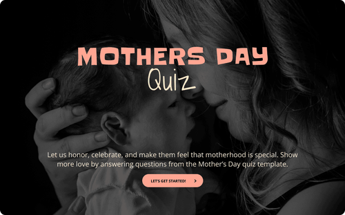 Mother's Day Quiz Template Mother's Day Quiz Template