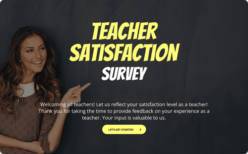 Teacher Satisfaction Survey Template Teacher Satisfaction Survey Template