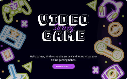 Video Game Survey Template Video Game Survey Template