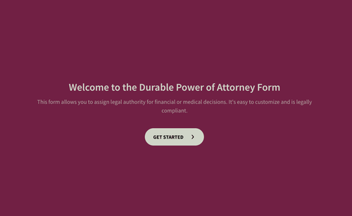 Durable Power of Attorney Form Template Durable Power of Attorney Form Template