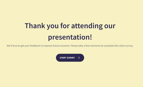 Post Presentation Survey Form Template Post Presentation Survey Form Template