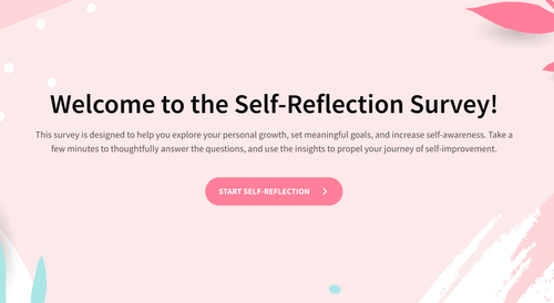 Self Reflection Survey Form Template Self Reflection Survey Form Template
