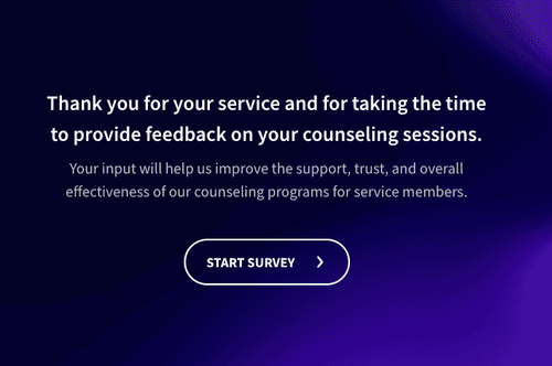 Military Counseling Session Feedback Survey Template Military Counseling Session Feedback Survey Template