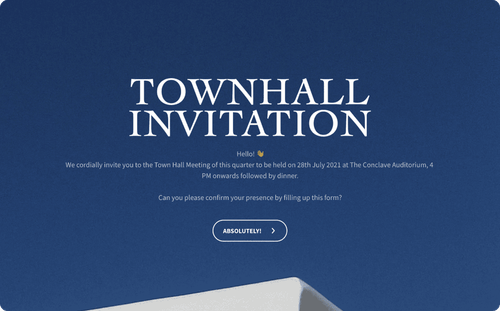 Town Hall Invitation Template Town Hall Invitation Template