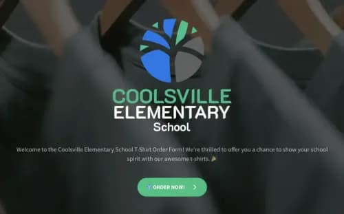 School T-Shirt Order Form Template School T-Shirt Order Form Template