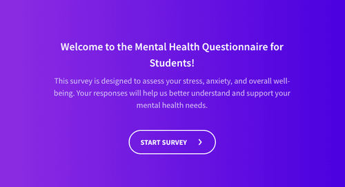 Mental Health Survey for Students Mental Health Survey for Students