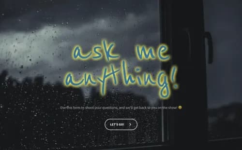 Ask Me A Question Template Ask Me A Question Template