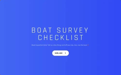 Boat Survey Checklist Template Boat Survey Checklist Template