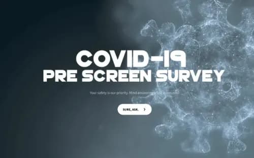 COVID Screening Questionnaire Template COVID Screening Questionnaire Template