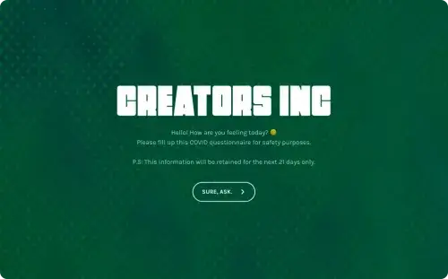 COVID Questionnaire For Clients COVID Questionnaire For Clients