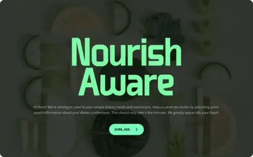 Dietary Restrictions Form Template Dietary Restrictions Form Template