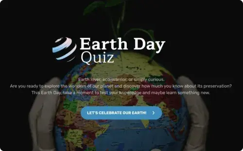 Earth Day Quiz Template Earth Day Quiz Template