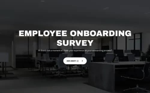 Employee Onboarding Survey Template Employee Onboarding Survey Template