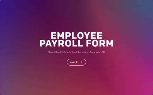 Employee Payroll Form Template Employee Payroll Form Template