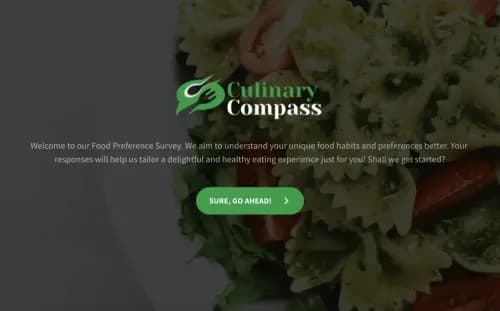 Food Preference Questionnaire Template Food Preference Questionnaire Template