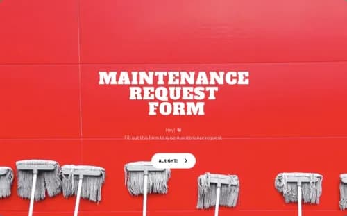 Hotel Maintenance Request Form Template Hotel Maintenance Request Form Template