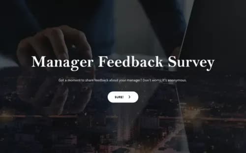 Manager Feedback Survey Template Manager Feedback Survey Template