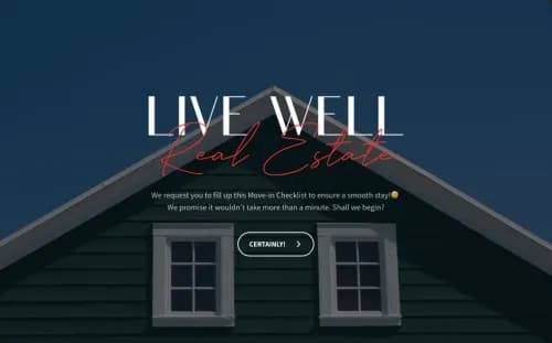 Move-In Checklist Template Move-In Checklist Template