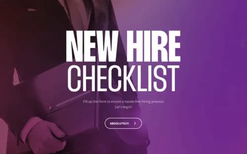 New Hire Checklist Template New Hire Checklist Template