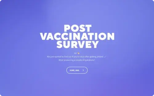 Post Vaccination Survey Template Post Vaccination Survey Template