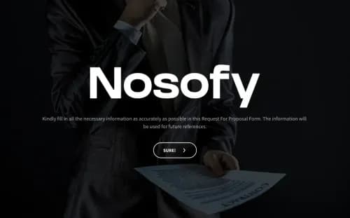 Request for Proposal Template Request for Proposal Template