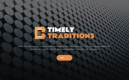 Shift Bid Form Template Shift Bid Form Template