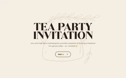 High Tea Party Invitation Template High Tea Party Invitation Template